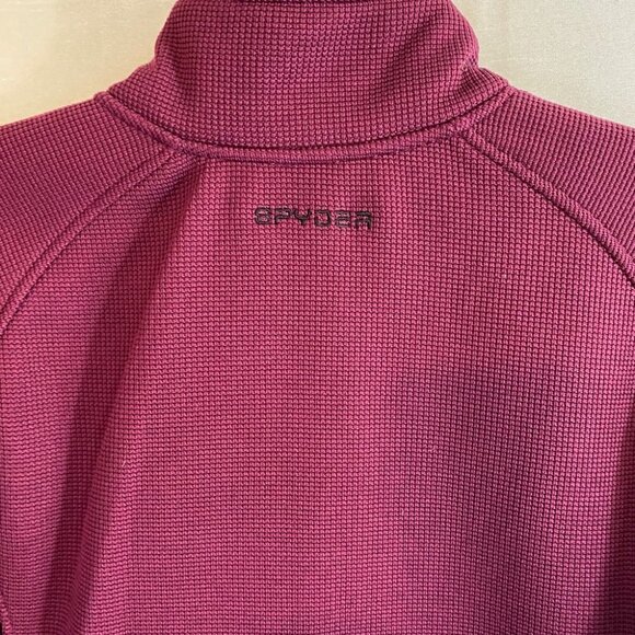 NWOT  Spyder Constant Burgundy Full-Zip Fleece Jacket Ladies L - Picture 11 of 14